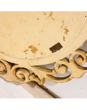 Miroir de Sorcière Bombé Cadre Mouluré et Ajouré