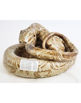 Serpent en Céramique Emaillé Beige 7 kilos