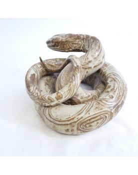 Serpent en Céramique Emaillé Beige 7 kilos