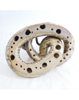 Serpent en Céramique Emaillé Beige 7 kilos