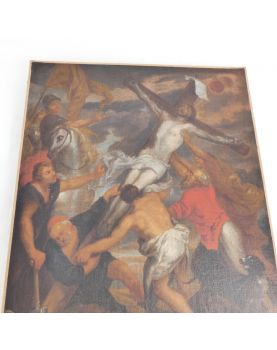 Huile sur Toile Elévation du Christ
