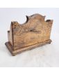 Porte Courrier en Bois et Laiton