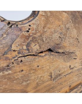 Porte Courrier en Bois et Laiton