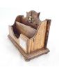 Wooden and Brass Mail Holder