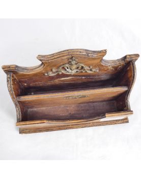 Wooden and Brass Mail Holder