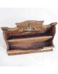 Wooden and Brass Mail Holder