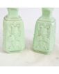 Paire de Vases en Opaline Couleur Vert Amande