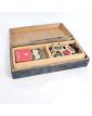 Ancienne Boîte de Jeu en Bois MECCANO