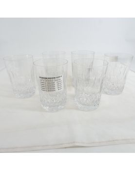 Set of 6 TOMY Crystal Orangeade Glasses