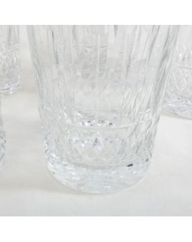 Set of 6 TOMY Crystal Orangeade Glasses