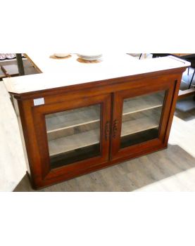 Vitrine en Merisier 2 Portes avec Clé