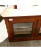 Cherry Wood Display Cabinet with 2 Doors and Key