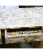 Console 2 Tiroirs Patiné
