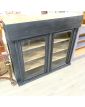 Black Patinated Display Case 2 Doors with Key