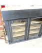 Black Patinated Display Case 2 Doors with Key