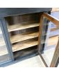 Black Patinated Display Case 2 Doors with Key