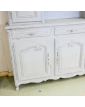 Buffet Deux Corps 5 Portes 3 Tiroirs Gris