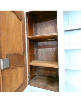 Buffet Deux Corps 5 Portes 3 Tiroirs Gris