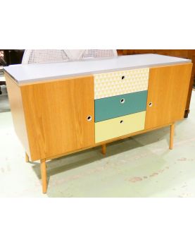 Enfilade Moderne 3 Tiroirs Verts