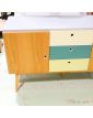 Modern 3-Drawer Green Sideboard