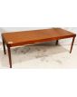 Grande Table Basse Danoise Rectangulaire Attribuée à Henning KJAERNULF