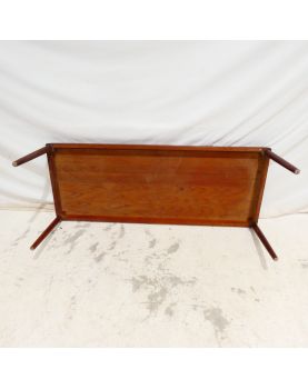 Grande Table Basse Danoise Rectangulaire Attribuée à Henning KJAERNULF