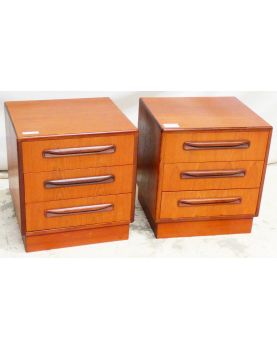 GPLAN Pair of 3-Drawer Bedside Tables