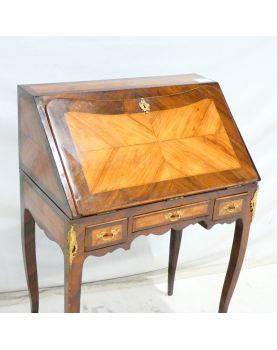 Sloping Desk with Curved Legs and Key