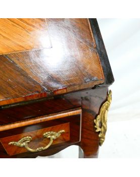 Bureau de Pente Pieds Galbés avec Clé