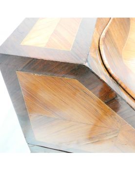 Sloping Desk with Curved Legs and Key