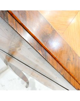 Sloping Desk with Curved Legs and Key