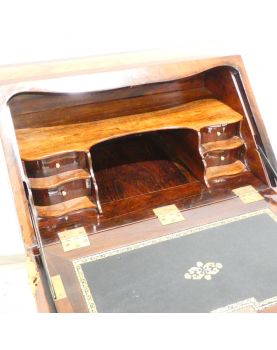 Sloping Desk with Curved Legs and Key