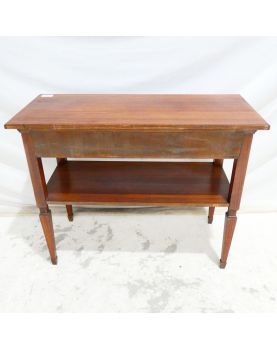 Rosewood Console Table 2 Drawers 1 Top