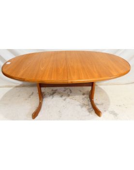GPLAN Table Ovale avec 1 Allonge Papillon