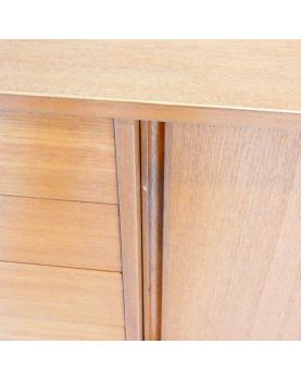 TROEDS Danish Sideboard 4 Drawers 2 Sliding Doors