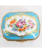 Porcelain Box with Floral Decor