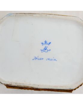 Porcelain Box with Floral Decor