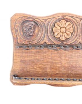 Porte Pipes en Bois Sculpté