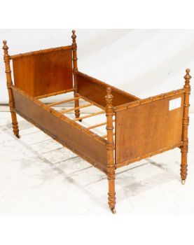 Small 1900 Bamboo Style Children's Bed