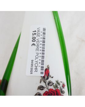 Polychrome Glass Vase