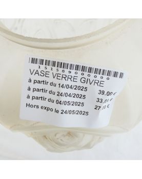 Vase en Verre Givré