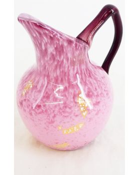 Petit Pichet Rose en Verre Soufflé
