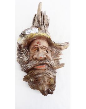 Profil d’Homme en Bois Sculpté