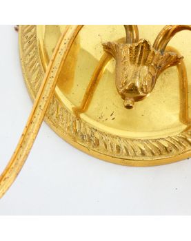 Pair of Brass Ring Sconces