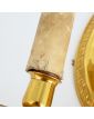 Paire d’Appliques Bagues en Laiton
