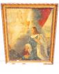 Grand Tableau Huile sur Toile XIXe Siècle Saint Louis