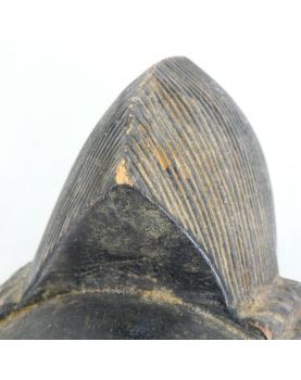 Polychrome Wooden PUNU Mask