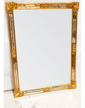 Large Gold Glazing Mirror