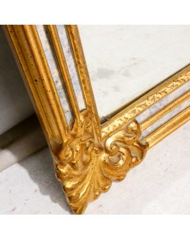 Grand Miroir à Parcloses Doré