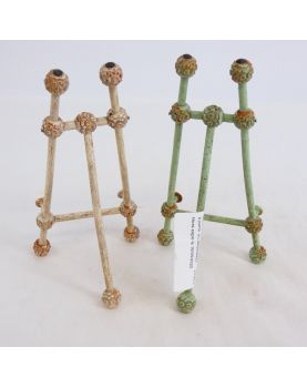 Paire de Petits Chevalets Porte Photos en Bois